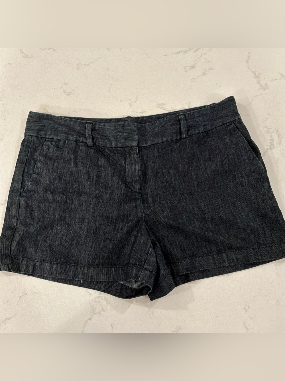 LOFT Size 30/30 Women’s Dark Blue Chambray High Rise Shorts